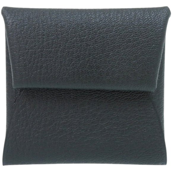 Like new Hermès Bastia Verso Chevre Blue Ocean W stamp (made in 2024) coin ca...